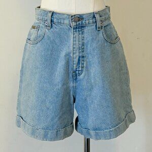 Calvin Klein Womens Size 10 Cuff Short Enzyme Wash Denim Shorts Vintage 90s